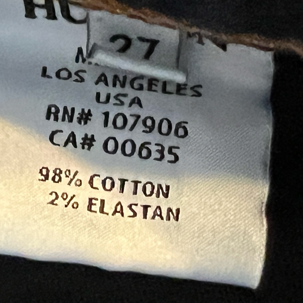 HUDSON JEANS CARLY MIDRISE STRAIGHT FLAP POCKET JDARK BLUE DENIM SIZE 27 - Picture 6 of 9